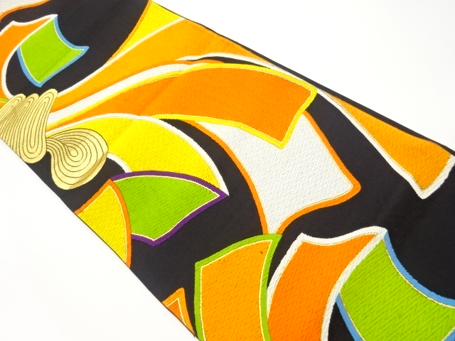 束ね熨斗模様織出し袋帯